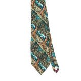 Front Front Detail of Vintage 1990's Jerry Garcia Trees Abstract Patterned Tie
