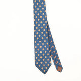 Front Front Detail of Vintage 1990's Yves Saint Laurent Geometric Patterned Tie