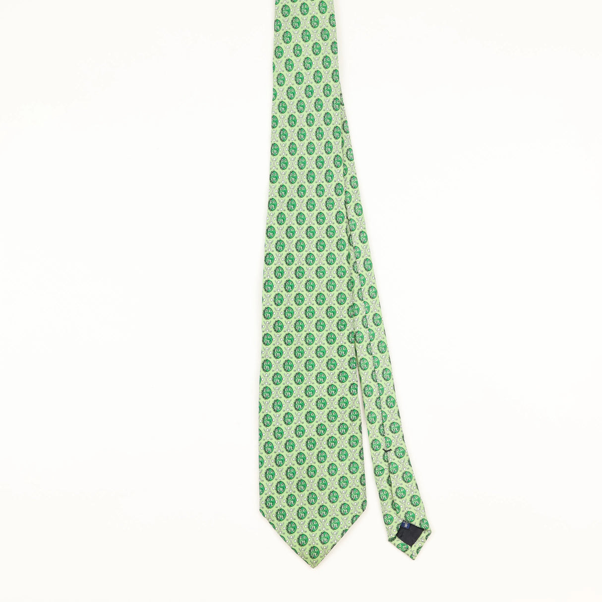 Front of Vintage 1990's Vineyard Vines Golf Geometric Patterned Tie