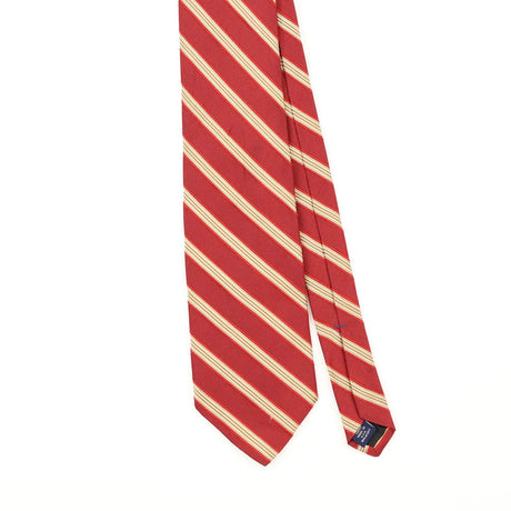 Front Front Detail of Vintage 1990's Nautica Striped Patterned Tie