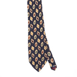 Front Front Detail of Vintage 1990's Paisley Patterned Tie