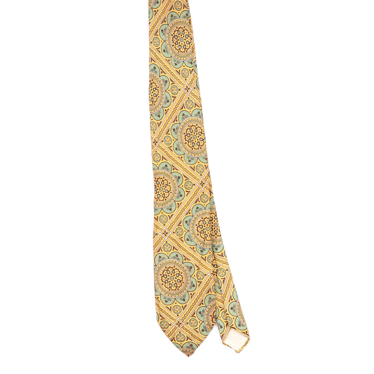 Front Front of Vintage 1980's Wembley Geometric Patterned Tie