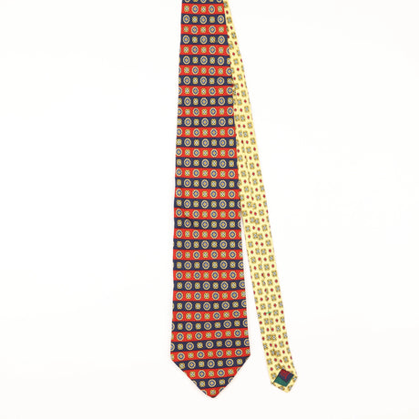 Front of Vintage 1990's Tommy Hilfiger Geometric Patterned Tie