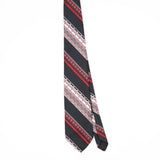 Front Front of Vintage 1980's Striped Patterned Tie