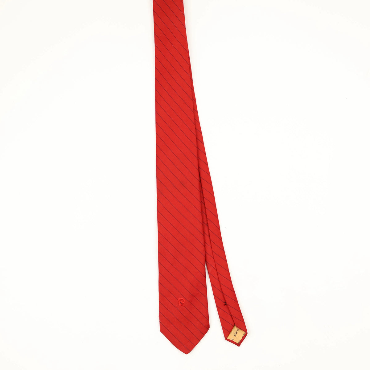 Front Front of Vintage 1980's Pierre Cardin Striped Patterned Tie