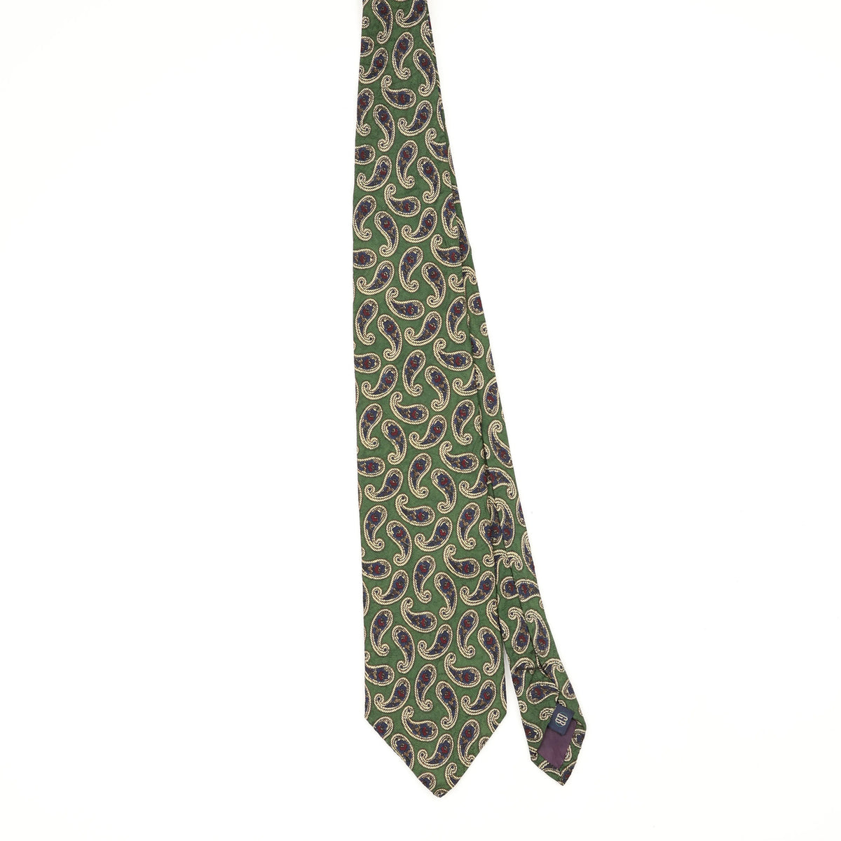 Front Front of Vintage 1990's Paisley Patterned Tie