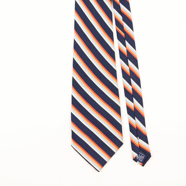 Front Detail of Vintage 2000's Nautica Striped Patterned Tie