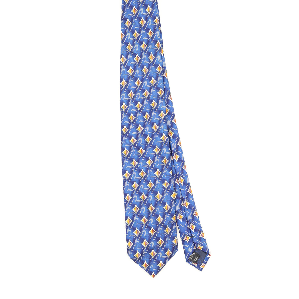 Front Front of Vintage Jos. A. Bank Diamonds Geometric Patterned Tie