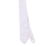 Front Front Detail of Vintage 1990's Saks Fifth Avenue Geometric Patterned Tie