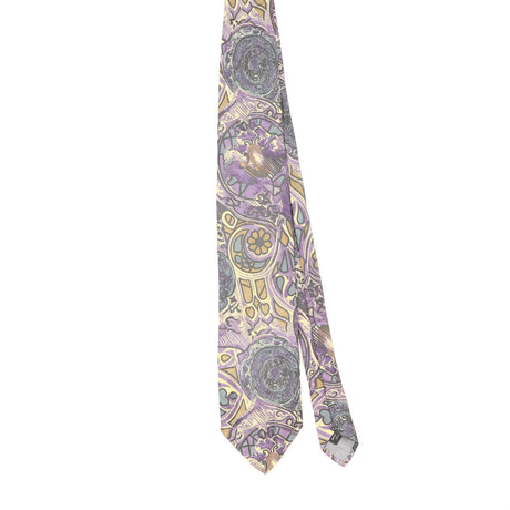 Front Front of Vintage 1990's Isaco Abstract Patterned Tie