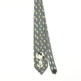 Front Front of Vintage 1990's Peanuts Snoopy Cartoon Patterned Tie