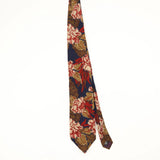 Front Front of Vintage 1990's Enrico Coveri Floral Patterned Tie