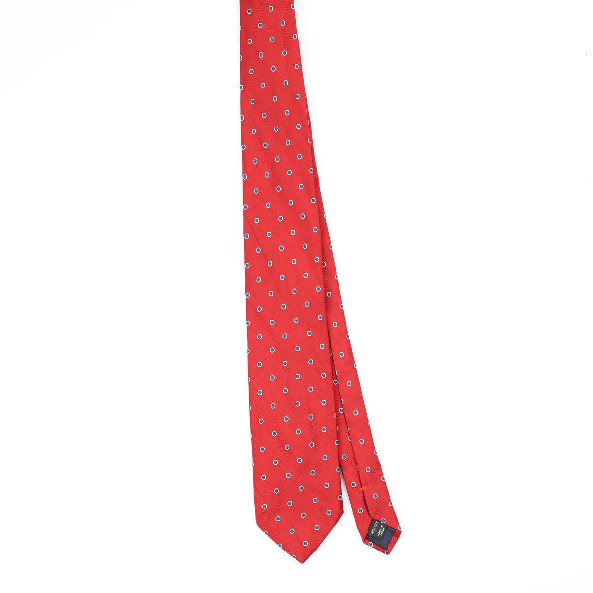 Front Front of Vintage Jos. A. Bank Polka Dot Patterned Tie