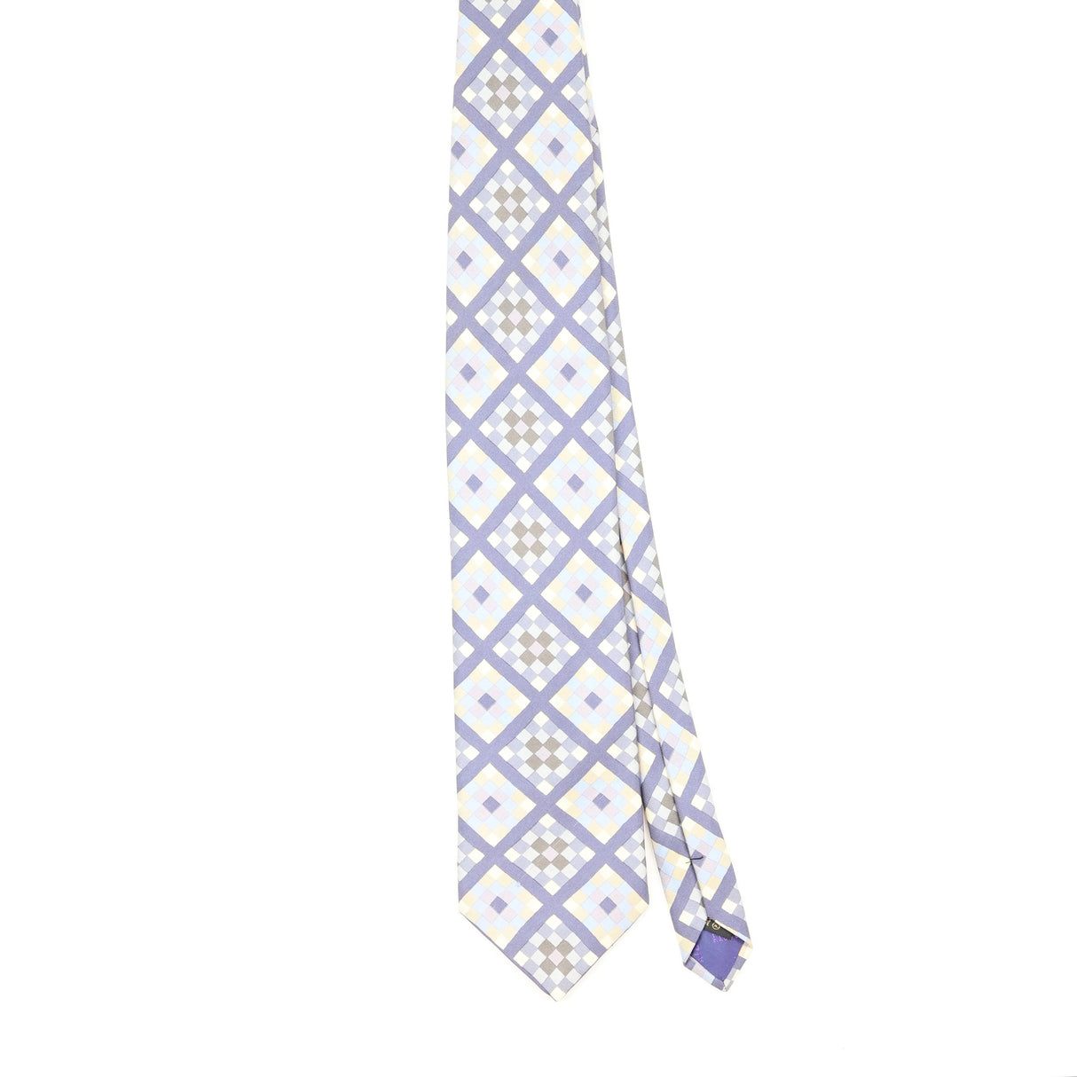 Front Front of Vintage Liberty of London Geometric Patterned Tie
