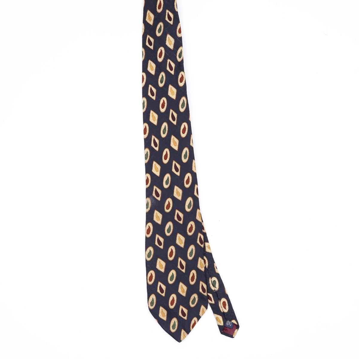 Front Front of Vintage 1990's Paisley Patterned Tie
