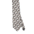 Front Front Detail of Vintage 1990's Croft & Barrow Waves Geometric Patterned Tie