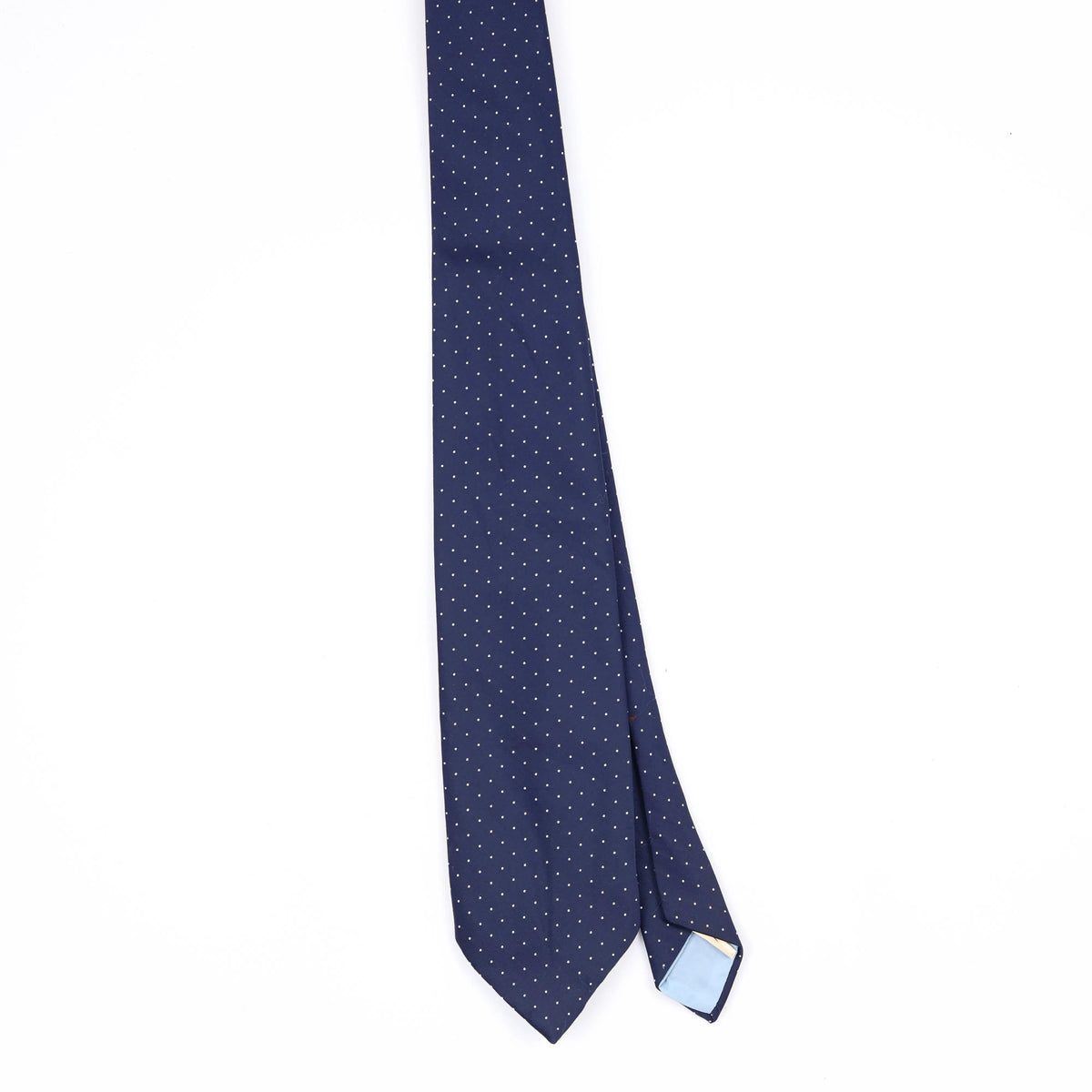 Front Front of Vintage 1980's Polka Dot Patterned Tie