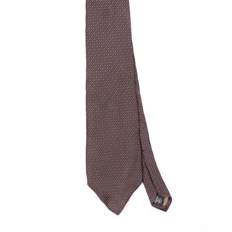 Front Front Detail of Vintage 1990's John Henry Geometric Patterned Tie