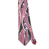 Front Front Detail of Vintage 1990's Abstract Patterned Tie