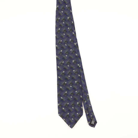 Front of Vintage 1990's Geometric Patterned Tie