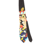 Front Front of Vintage 1990's Mickey Bowling Cartoon Patterned Tie