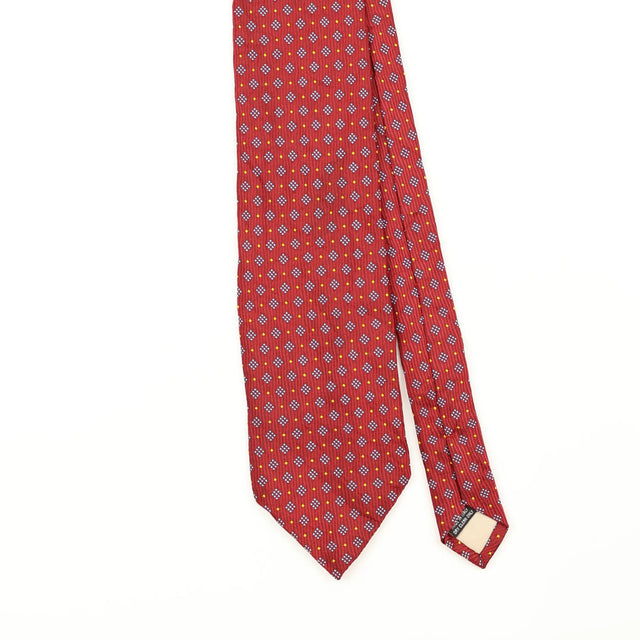 Front Detail of Vintage 1990's Geometric Patterned Tie