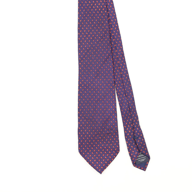Front Front Detail of Vintage Paisley Patterned Tie