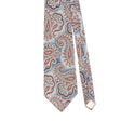 Front Detail of Vintage 1990's Pierre Cardin Paisley Patterned Tie