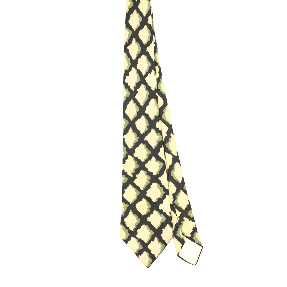 Front Front of Vintage 1980's Nina Ricci Geometric Patterned Tie