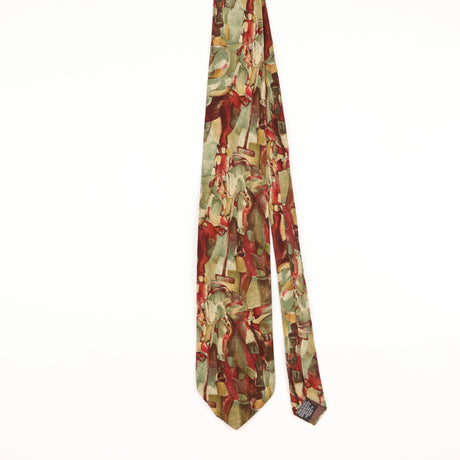 Front of Vintage Abstract Patterned Tie