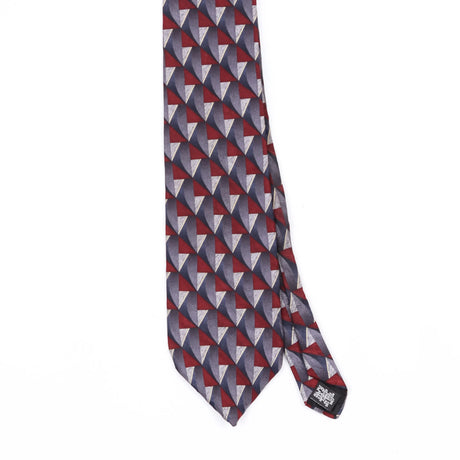 Front Front Detail of Vintage 1990's Haggar Geometric Patterned Tie