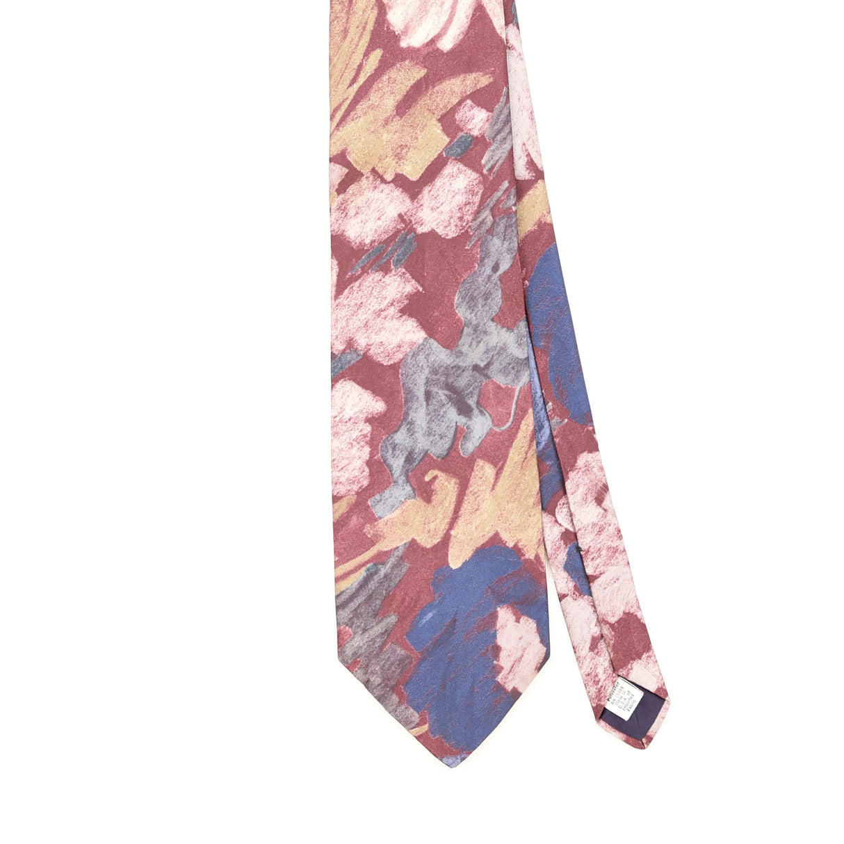 Front Detail of Vintage 1990's Botany 500 Abstract Patterned Tie