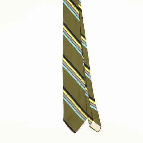 Front of Vintage 1980's Striped Patterned Tie
