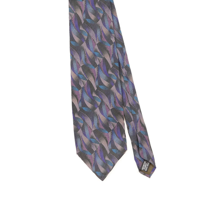 Front Front Detail of Vintage 1990's Van Heusen Abstract Patterned Tie