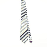 Front Front of Vintage 1990's Christian Dior Striped Patterned Tie