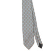 Front Front Detail of Vintage 1990's Oscar De La Renta Geometric Patterned Tie