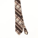 Front Front Detail of Vintage 1980's Don Loper Check Patterned Tie