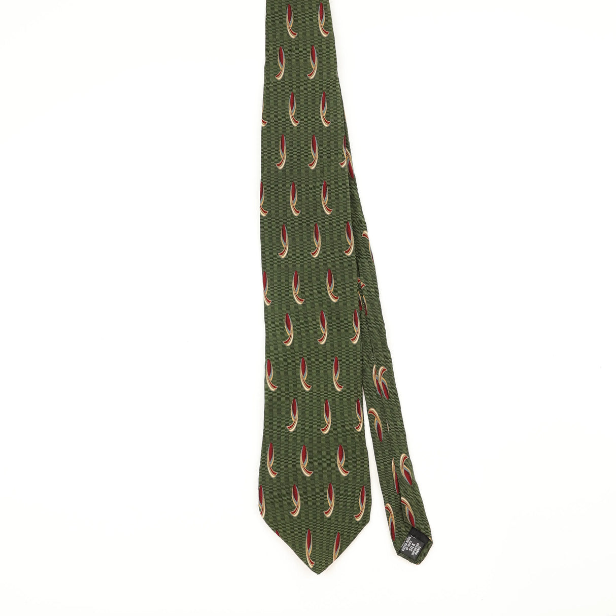 Front Front of Vintage 1990's Bill Blass Geometric Patterned Tie
