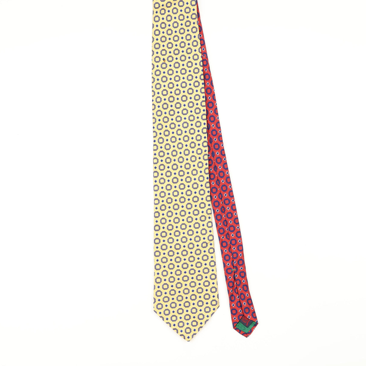 Front of Vintage 1990's Tommy Hilfiger Geometric Patterned Tie