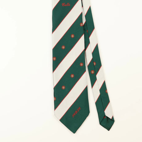 Front Detail of Vintage Colls Striped Patterned Tie