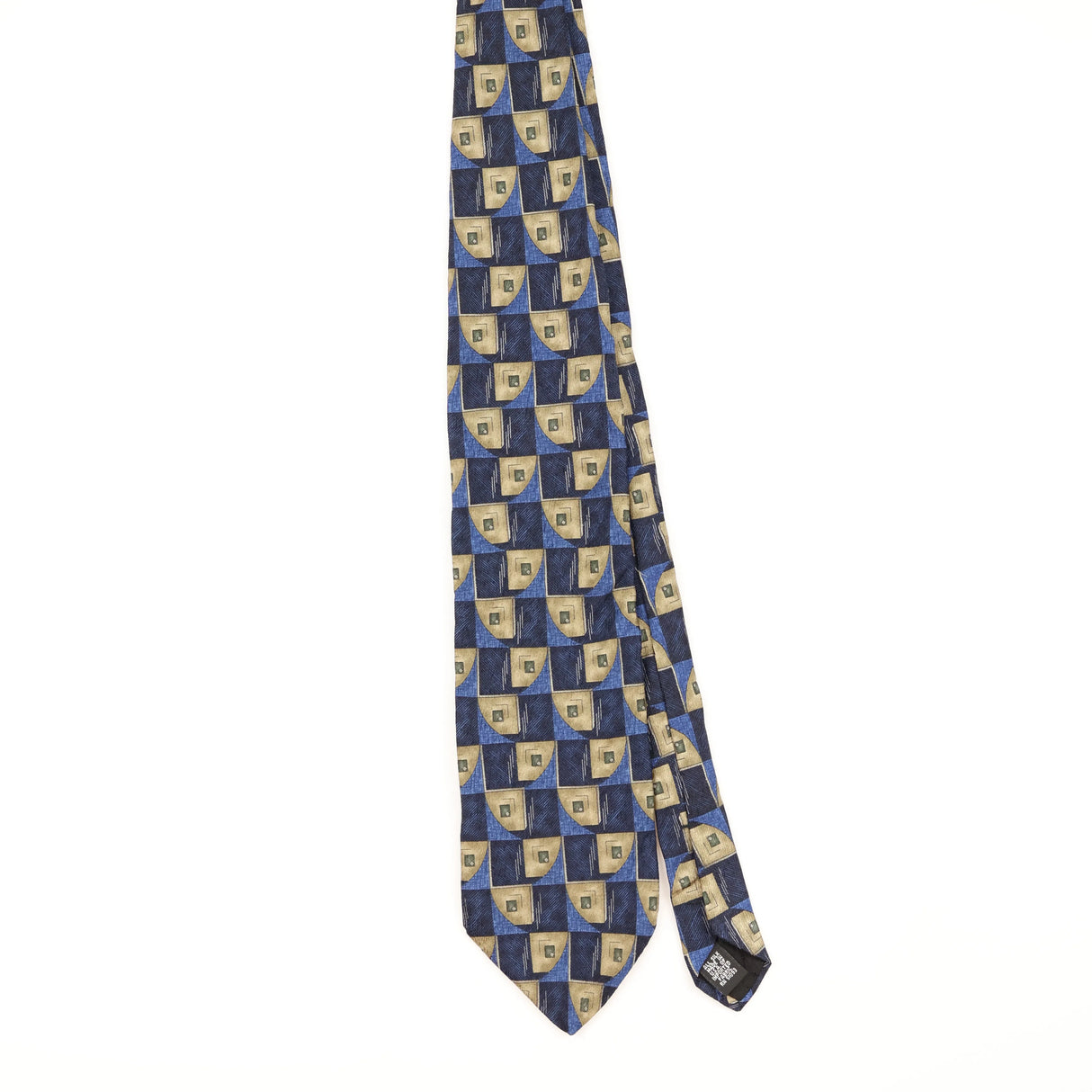 Front of Vintage 1990's Puritan Geometric Patterned Tie