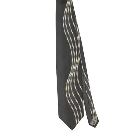 Front of Vintage Giorgio Brutini Waves Abstract Patterned Tie
