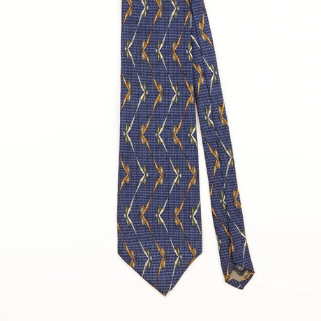 Front Detail of Vintage 1990's Geometric Patterned Tie