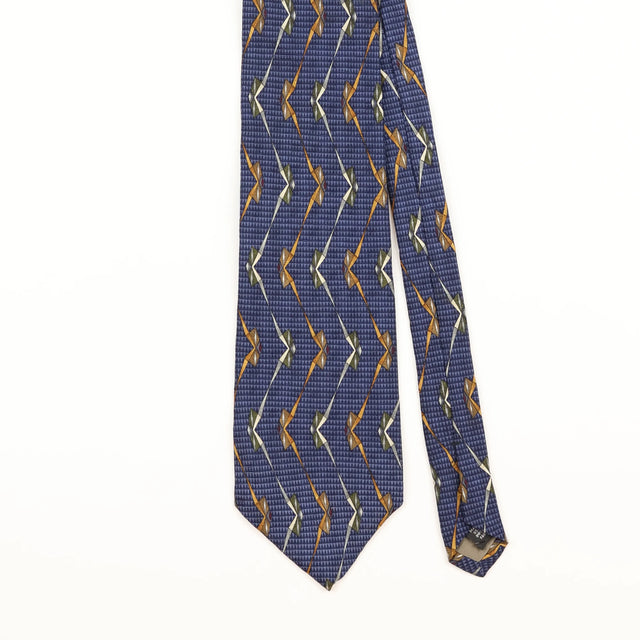 Front Detail of Vintage 1990's Geometric Patterned Tie