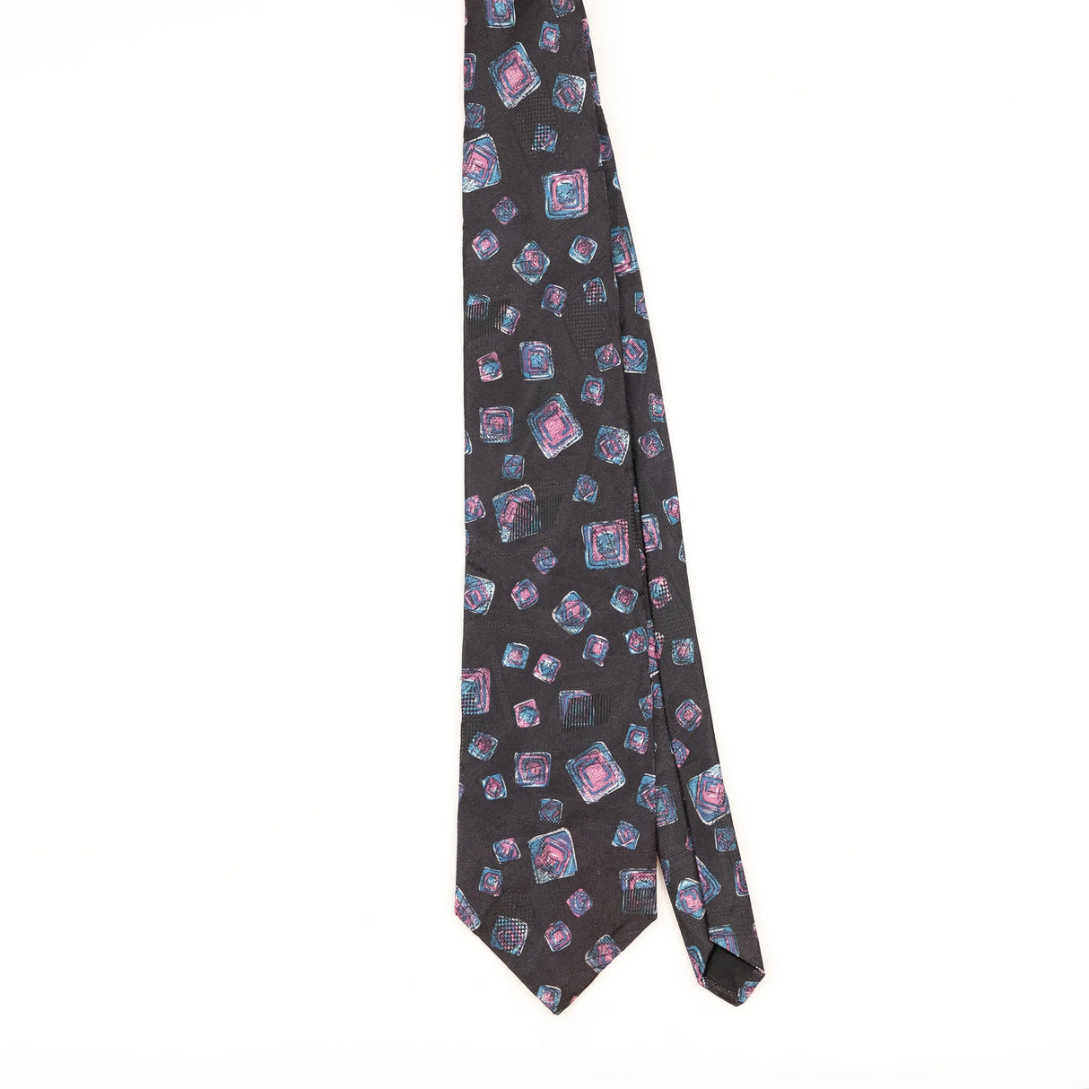Front of Vintage 1990's Geometric Patterned Tie