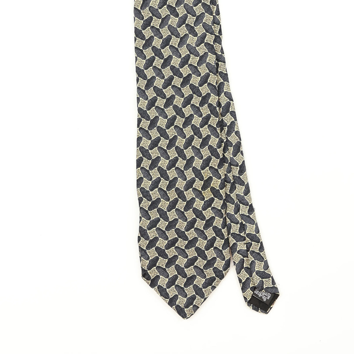 Front Front Detail of Vintage 1990's Haggar Geometric Patterned Tie