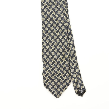 Front Front Detail of Vintage 1990's Haggar Geometric Patterned Tie