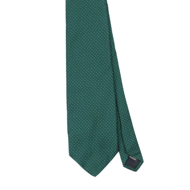 Front Front Detail of Vintage 1980's Andhurst Polka Dot Patterned Tie