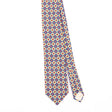 Front Front Detail of Vintage 1980's Aquascutum Geometric Patterned Tie