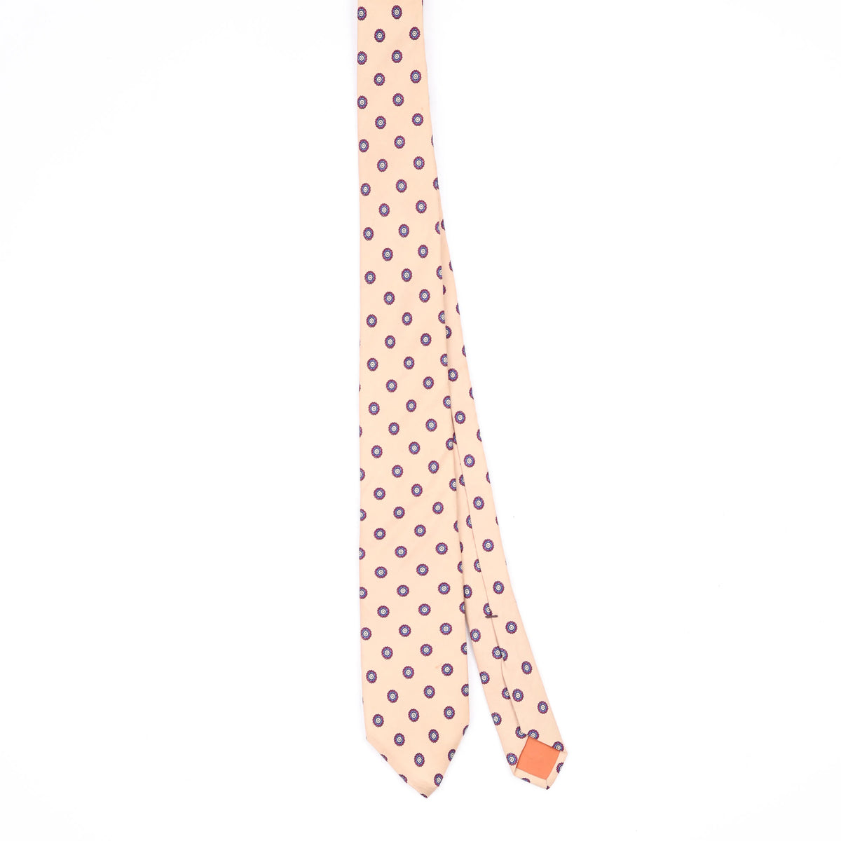 Front Front of Vintage 1990's Bert Pulitzer Foulard Geometric Patterned Tie